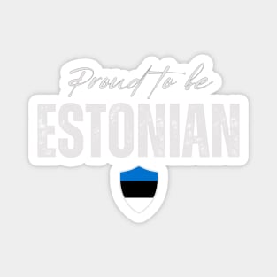 Proud estonian, Estonia flag Magnet