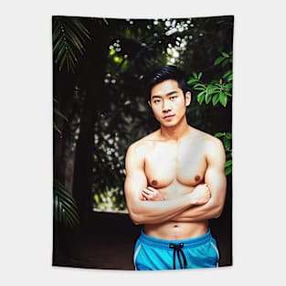 Shirtless Male Model Beefcake Hunk 211 Tapestry