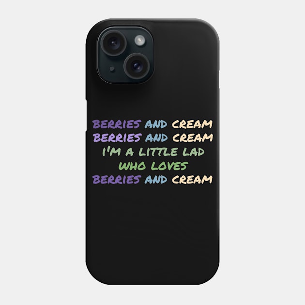 Berries and Cream For a Little Lad Phone Case by BobaPenguin