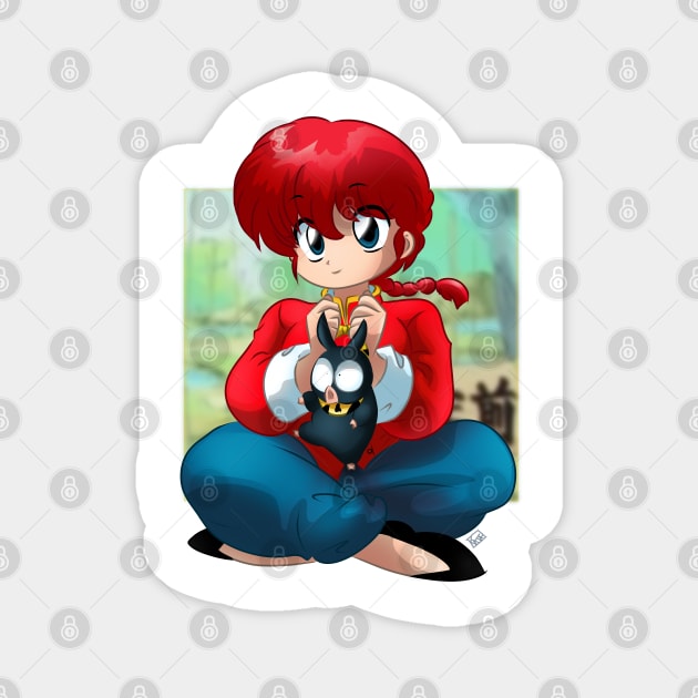 Ranma and P-Chan Magnet by La Casa del Otaku