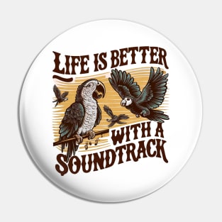 Life is better with a soundtrack Pin