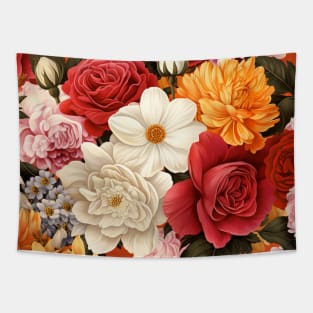 Summer Floral Design Tapestry