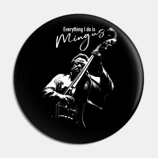 Charles Mingus way silhouette Pin