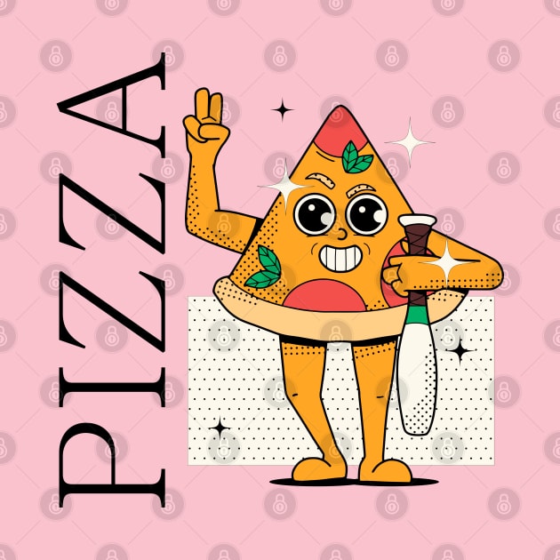 Hand Drawn Pizza Fun by Mako Design 