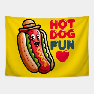 Hotdog Fun Tapestry