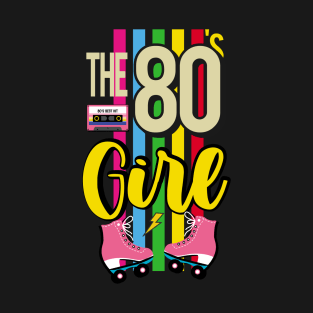 80s Girl 1980s Fashion Theme Party Outfit Eighties Costume T-Shirt T-Shirt