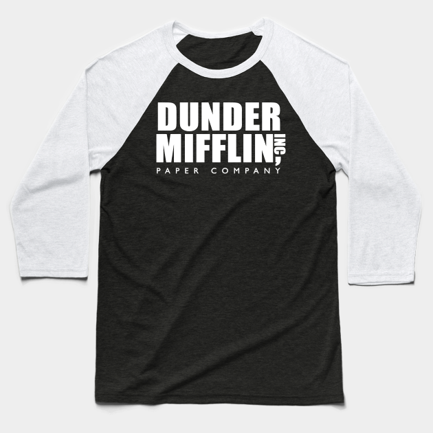 dunder mifflin baseball shirt