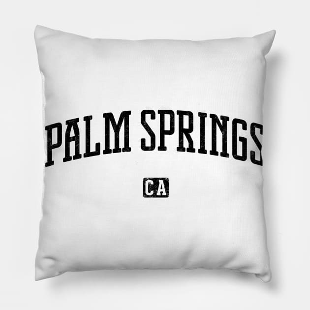 Palm Springs California Vintage Pillow by Vicinity