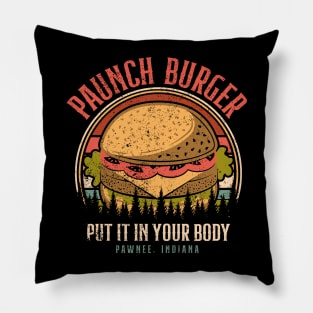 Vintage Paunch Burger Pillow