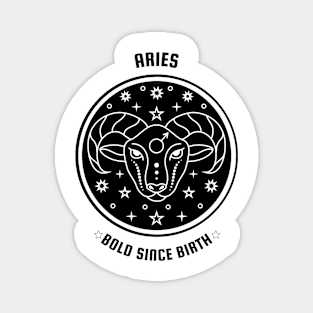 Aries ♈ Bold Since Birth Zodiac Sign Magnet