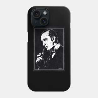 SHERLOCK HOLMES (Black and White) Phone Case