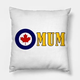 Bold design for anyone whose Mum or Dad serves in the Canadian Armed Forces Pillow