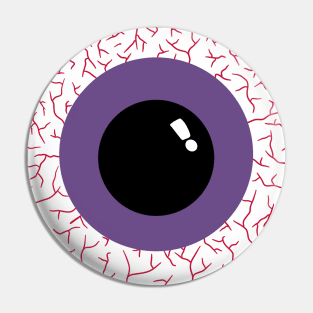 Purple eye balls Pin