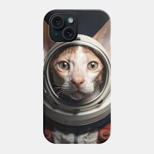 Astronaut Cat in Space - Cornish Rex Phone Case