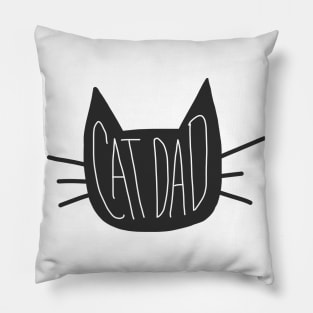 Cat Dad Doodle Pillow