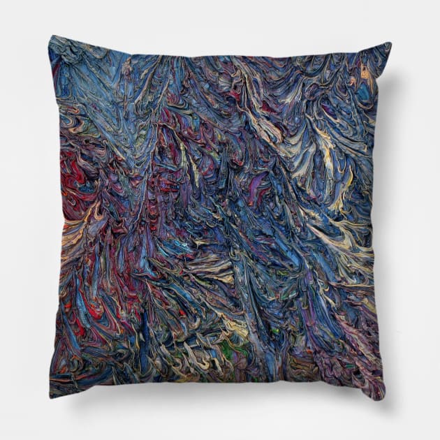 MOVEMENTS OF FORCES IMPRINTED ON CANVAS Pillow by lautir