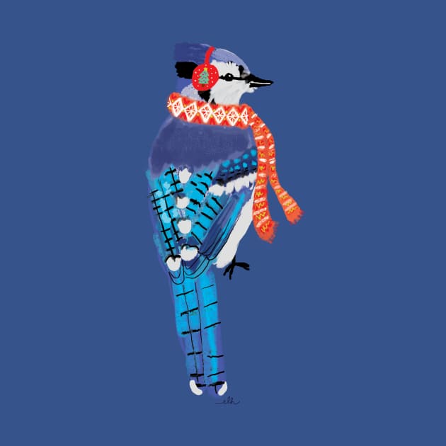 Snazzy Blue Jay by EmilyLaurelHarris