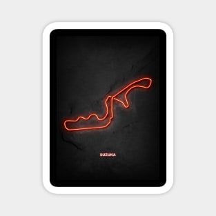 Suzuka Circuit Neon Magnet