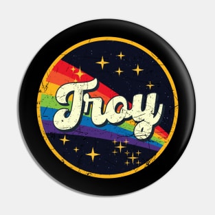 Troy // Rainbow In Space Vintage Grunge-Style Pin