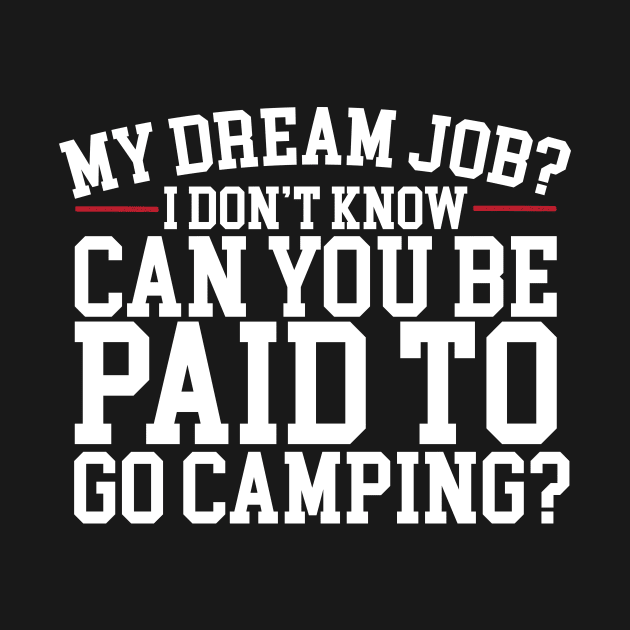 Can You Be Paid To Go Camping? by thingsandthings