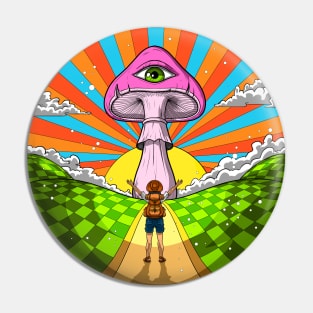 Hippie Magic Mushroom Pin