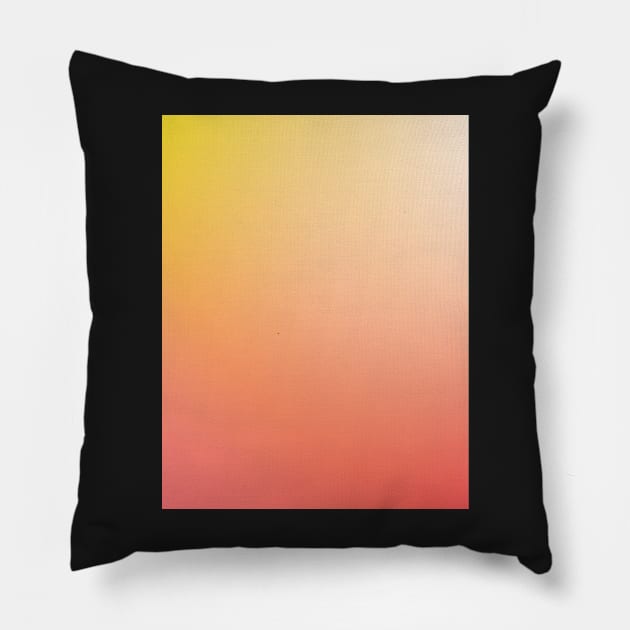 Modern gold ombre pink color block Pillow by Islanr