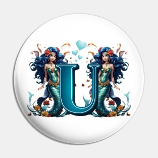 Mermaid Alphabet The Letter U Pin