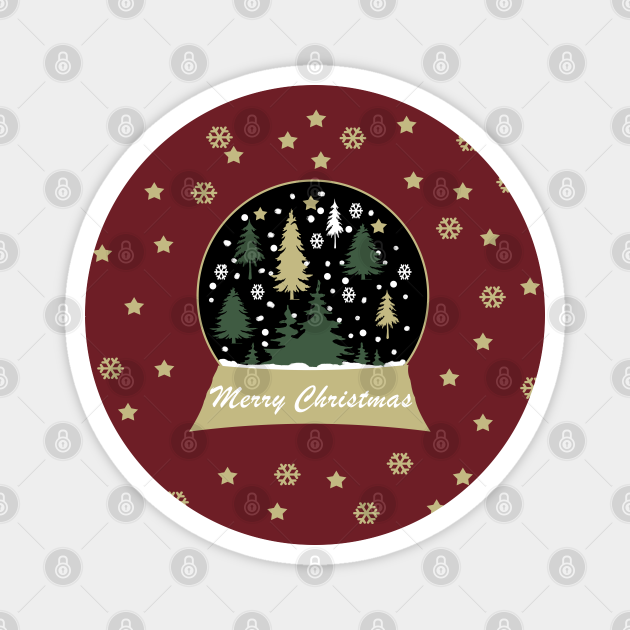 Christmas Globe 2022 Christmas Snow Globe - Snow Globe 2022 - Magnet | Teepublic
