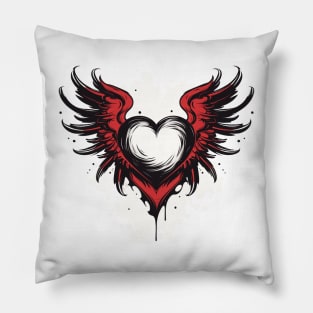 Heart With Wings Pillow