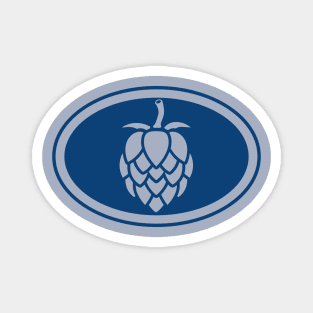 The Beer Hops (blue) Magnet