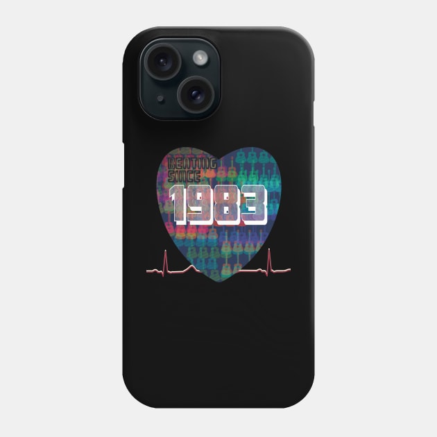 1983 - Heart Beating Since Phone Case by KateVanFloof