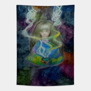 Tea Woman Tapestry