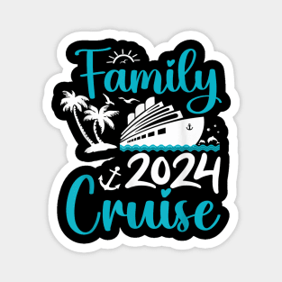 Cruise Family 2024 Squad Vacation Matching Family Group Magnet