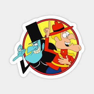 Dudley Do-Right and Snidely Whiplash -  Bullwinkle Magnet