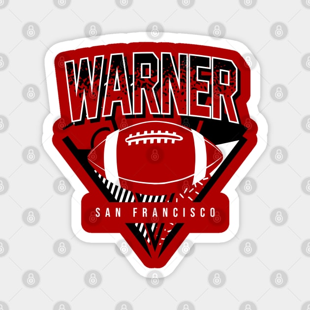 Warner San Francisco Retro Football Magnet by funandgames