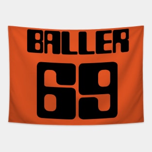 Baller 69 Athlete Tapestry