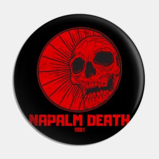 skull red napalm death vintage vibes Pin