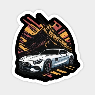 Mercedes AMG GT Vintage Car Magnet