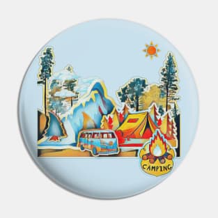 Camping life Pin