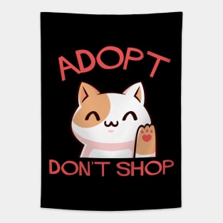 Adopt Don't Shop Cute Kitty Tapestry