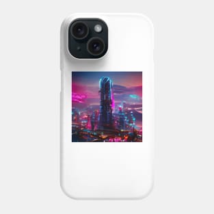 Cyberpunk Aesthetic Skyscraper Phone Case