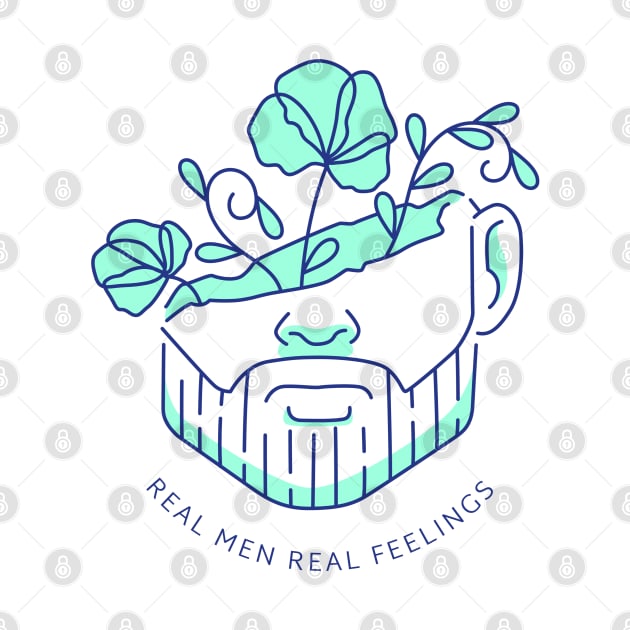 Real Men Real Feelings Men's Mental Health by Wo:oM Atelier