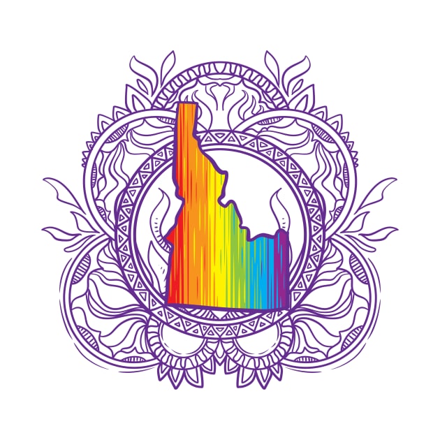 Idaho Mandala Pride by Manfish Inc.