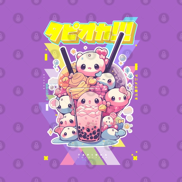 Ultra kawaii sugar shock Bubble Tea Gang - Tapioka Collection | Kawaii Aesthetic Anime Bubble Tea Pop Art Design | PROUD OTAKU by PROUD OTAKU