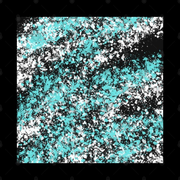 Abstract Paint Splatter (Blue) by inatorinator