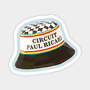 French Chequered Bucket Hat Magnet