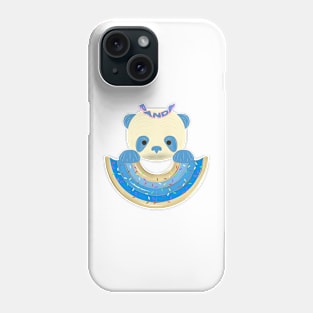 rainbow panda donut Phone Case