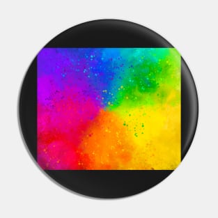 Painted Color Wheel Pin