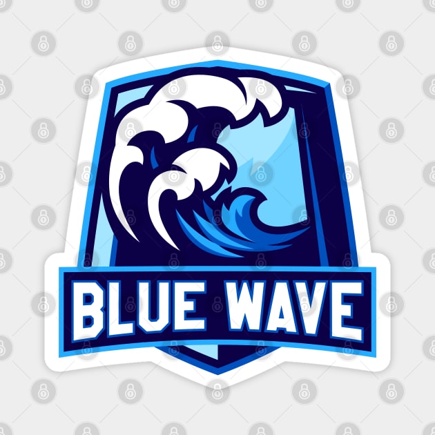 Blue Wave Magnet by machmigo