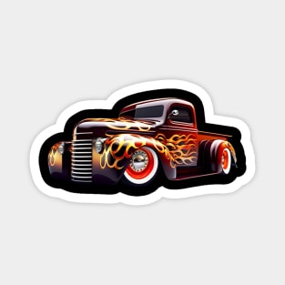 Hot Rod Truck Low Rider Pickup Truck Custom Pickup Truck Magnet